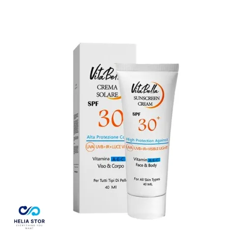 کرم ضد آفتاب spf30 بی رنگ حجم 40 میل ویتابلا